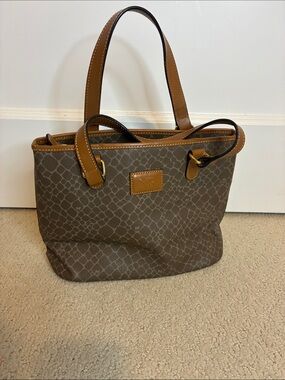 PRISTINE Vintage Nina Ricci Monogram Canvas Tote Bag - Mint Condition 👝